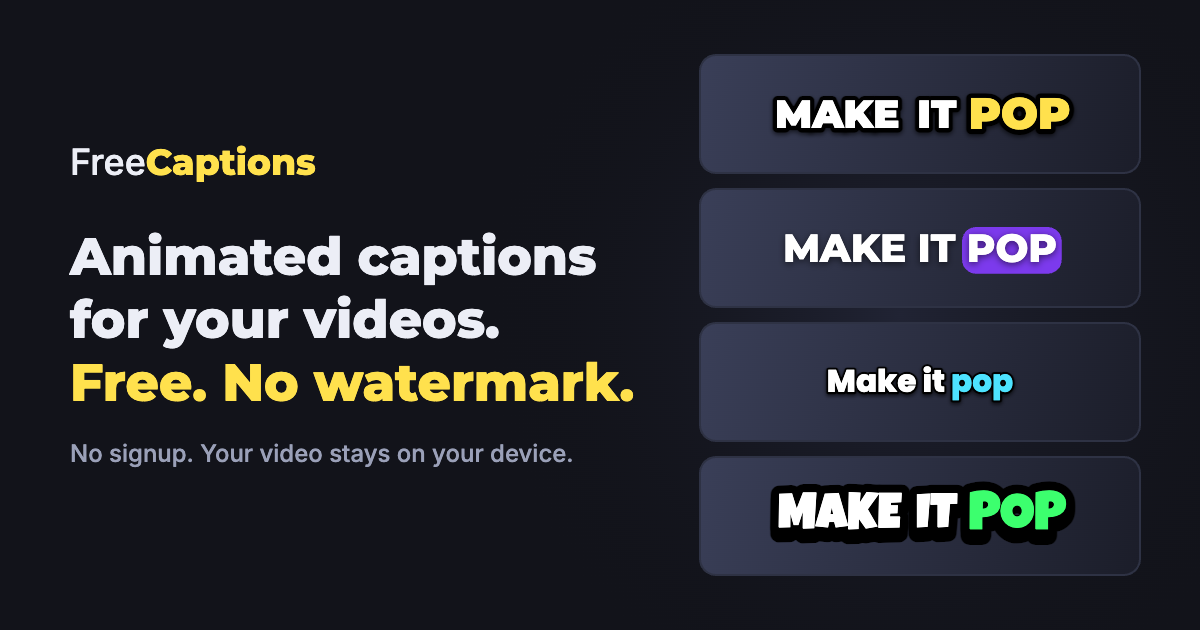 I made a caption editor that keeps word timing when you fix a transcription mistake